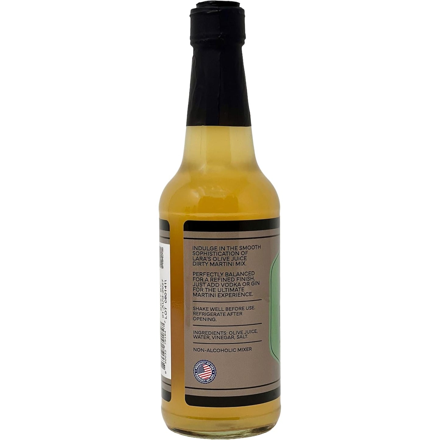 Lara’s Premium Spicy Olive Juice Dirty Martini Cocktail Mix with Habanero Brine - 10 fl oz