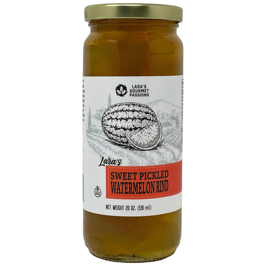 Lara's Sweet Pickled Watermelon Rind - 20oz