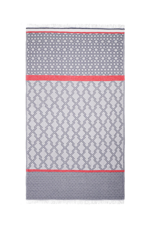MARINERO | LUXURY BEACH TOWEL | NAVY - BLUE
