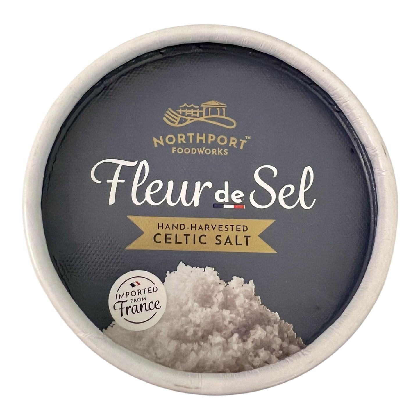 Northport Foodworks Fleur de Sel – Hand-Harvested Celtic Sea Salt, Gourmet Finishing Salt, Imported from France (26.46 oz / 750g)