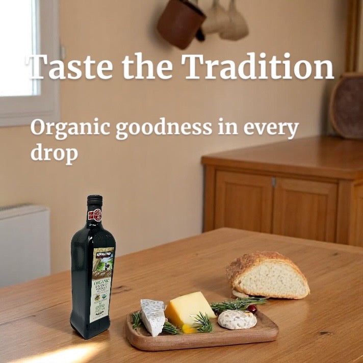 Kirkland Signature Organic Balsamic Vinegar of Modena – 1 Liter Glass Bottle – USDA Organic, Product of Italy