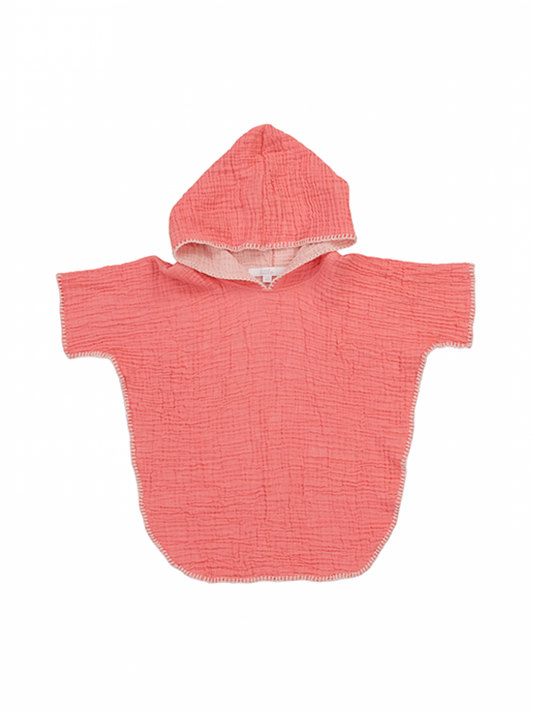 TODDLER COCOON PONCHO | CORAL