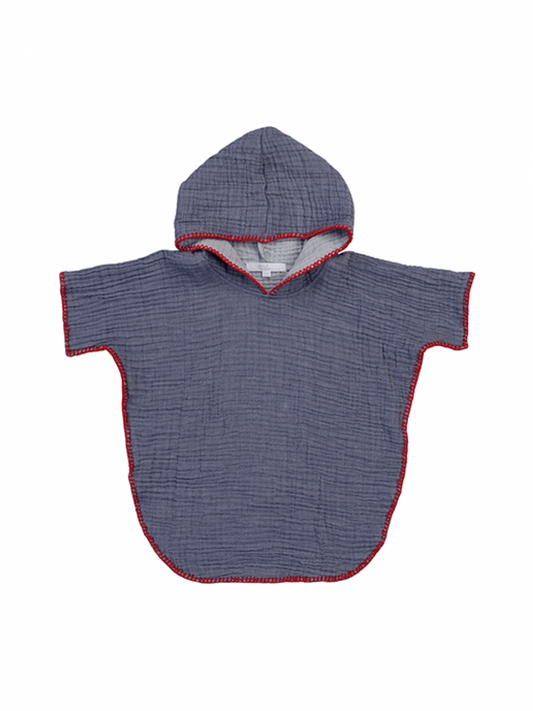 TODDLER COCOON PONCHO | INDIGO