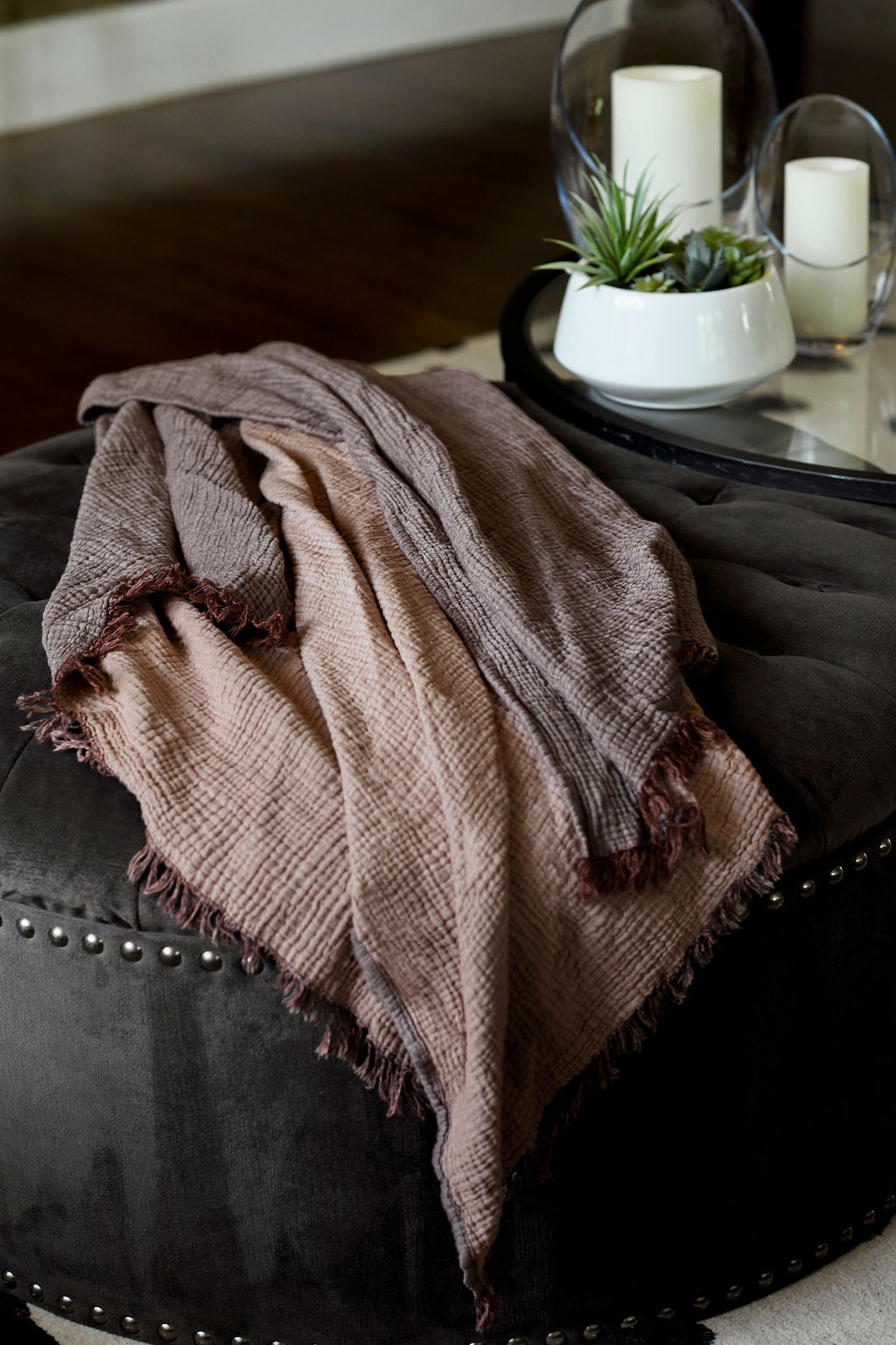 Riviera Luxury Throw Blanket | Wine - Mousse