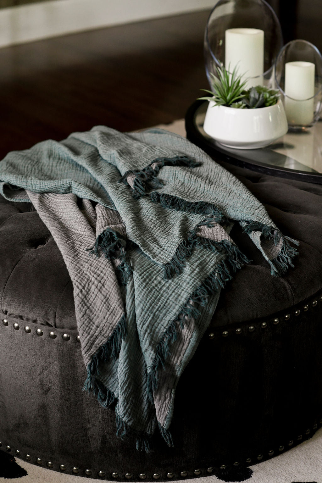 Riviera Luxury Throw Blanket | Garden