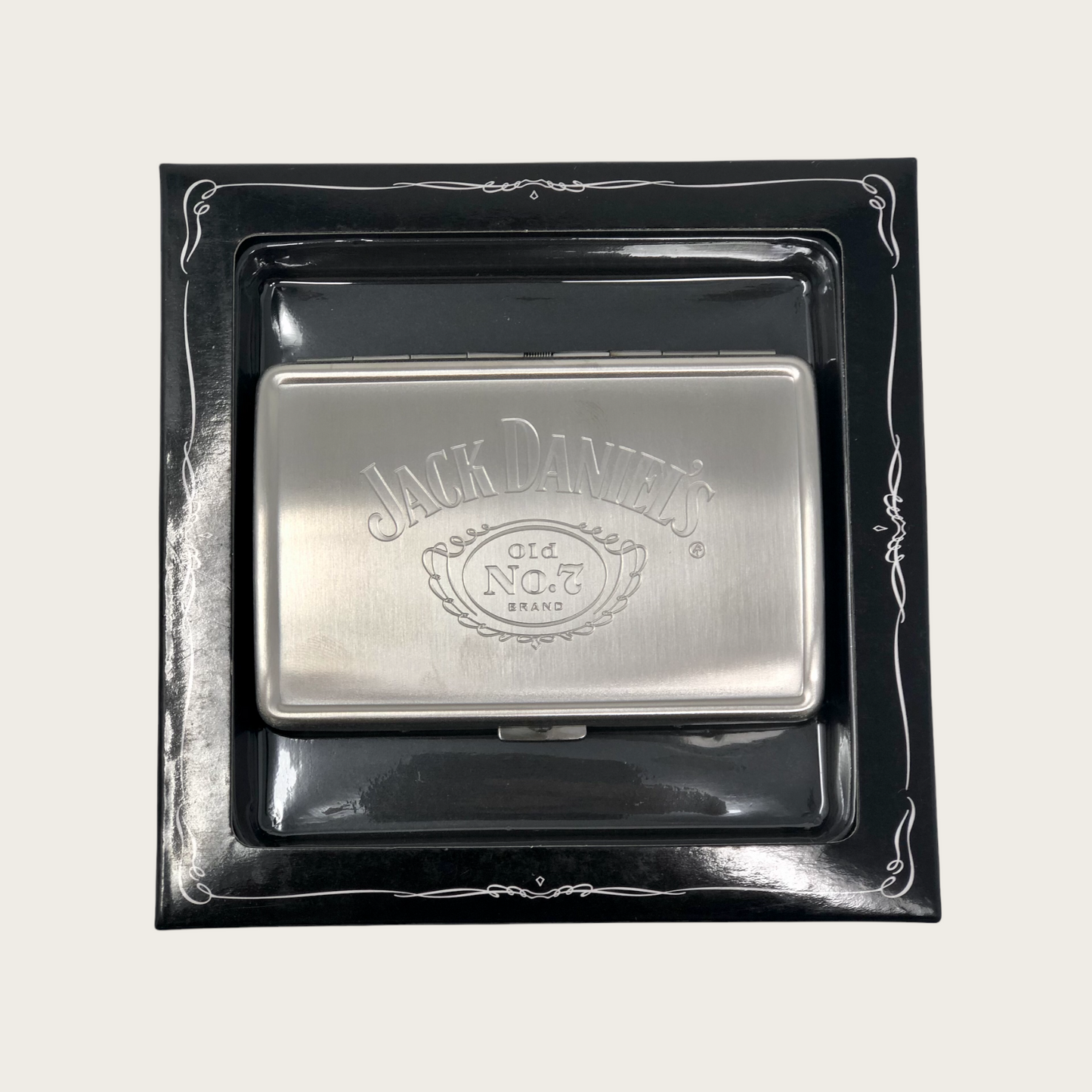 Jack Daniel's 0.7mm Gauge Carry Case - Stainless Steel - Licensed Product
