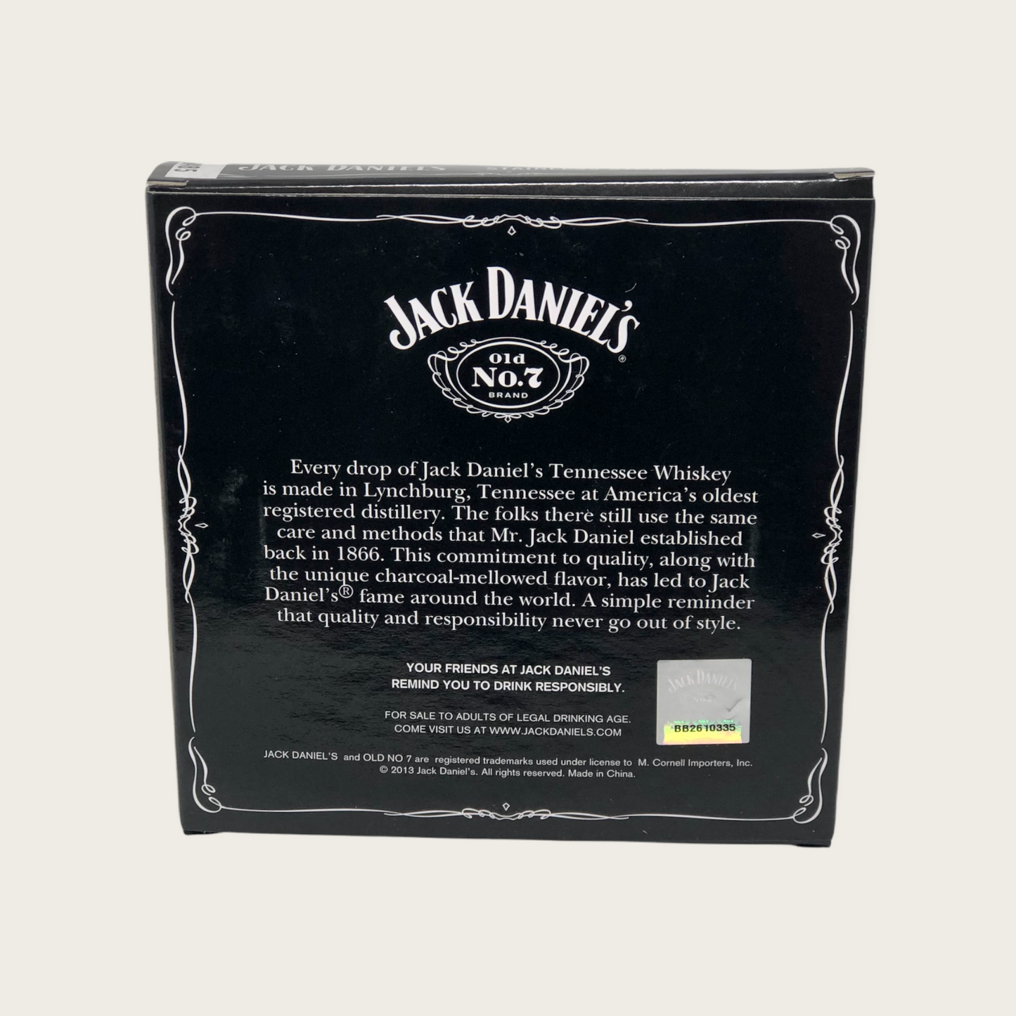 Jack Daniel's 0.7mm Gauge Carry Case - Stainless Steel - Licensed Product