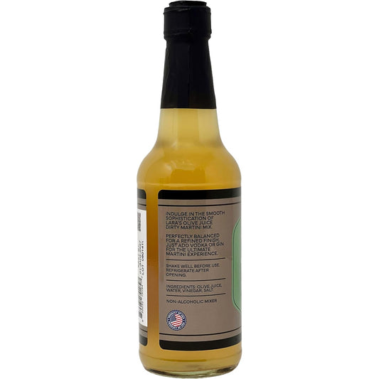 Lara’s Premium Spicy Olive Juice Dirty Martini Cocktail Mix with Habanero Brine - 10 fl oz