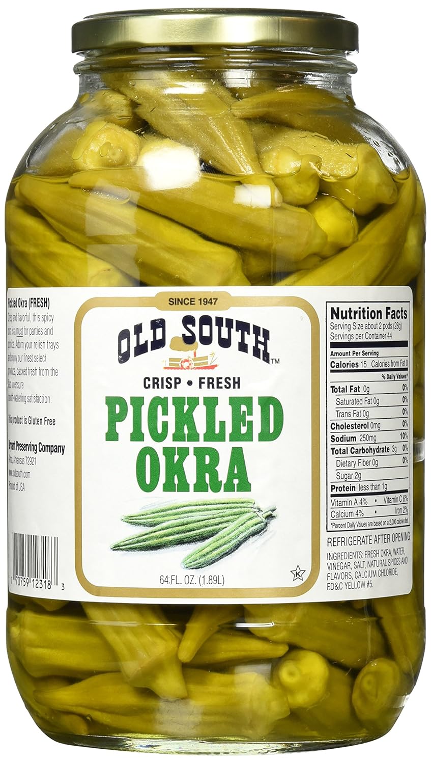 Old South Crisp Fresh Pickled Okra - 64 fl oz