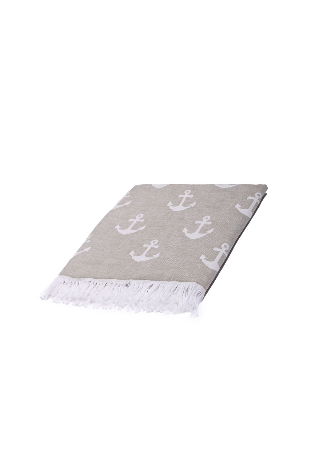 ANCHOR | LUXURY BEACH TOWEL | BEIGE