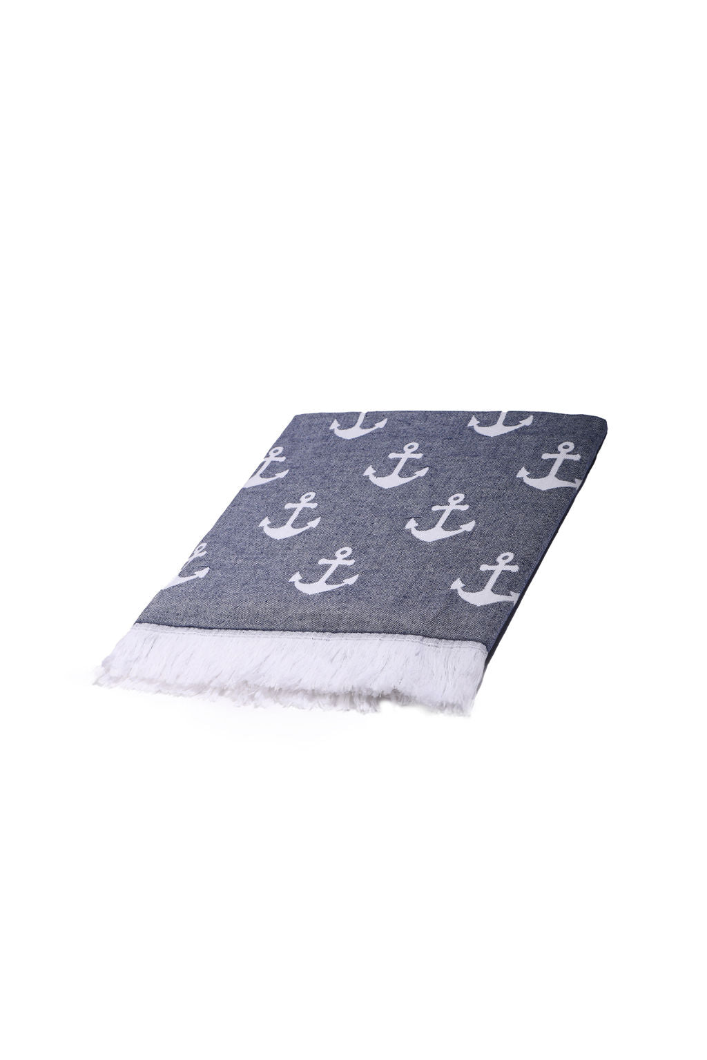 ANCHOR | LUXURY BEACH TOWEL | NAVY