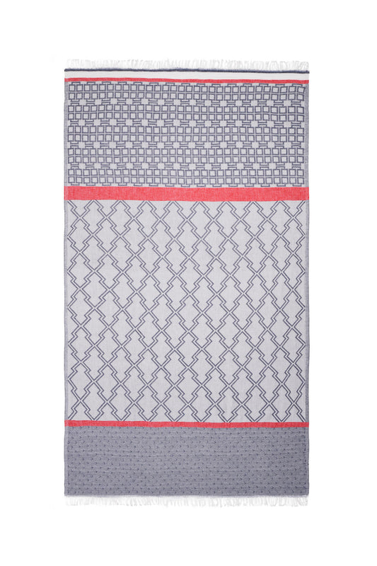 MARINERO | LUXURY BEACH TOWEL | NAVY - BLUE