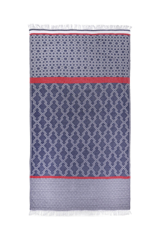 MARINERO | LUXURY BEACH TOWEL | NAVY - BLUE