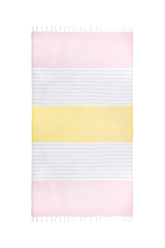 STRIPY | LIGHT BEACH TOWEL | PEACH