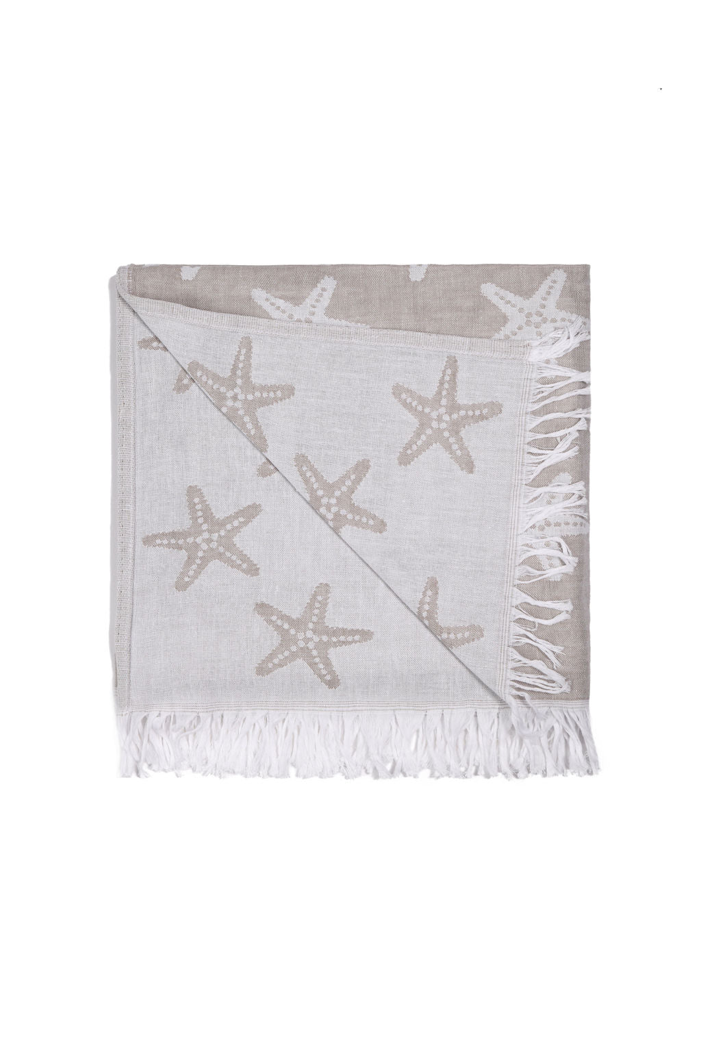 STARFISH | LUXURY BEACH TOWEL | BEIGE