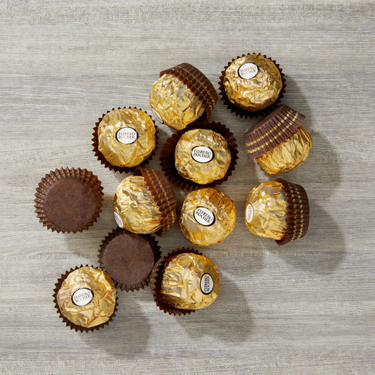 Ferrero Rocher Fine Hazelnut Chocolates - Chocolate Gift Box, 48 Count, 21.2 oz