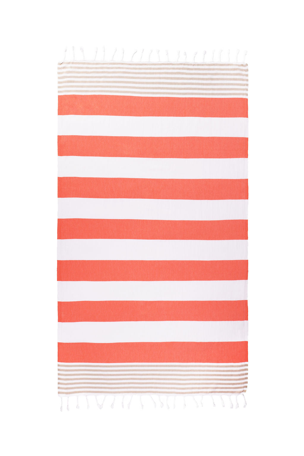 JOURNEY | CLASSIC BEACH TOWEL | BEIGE - PAPAYA