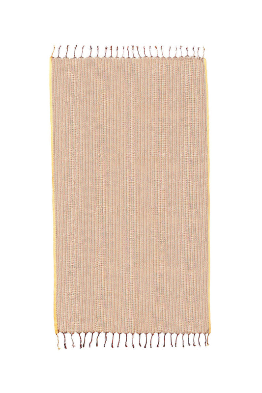 MEANDER | PREMIUM BEACH TOWEL | ECRU