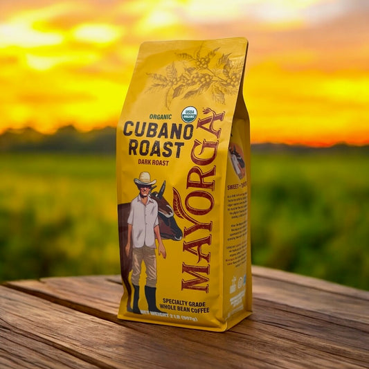 Mayorga Organic Cubano Roast Coffee – 2 lb Whole Bean, Dark Roast, Bold & Smooth, USDA Certified