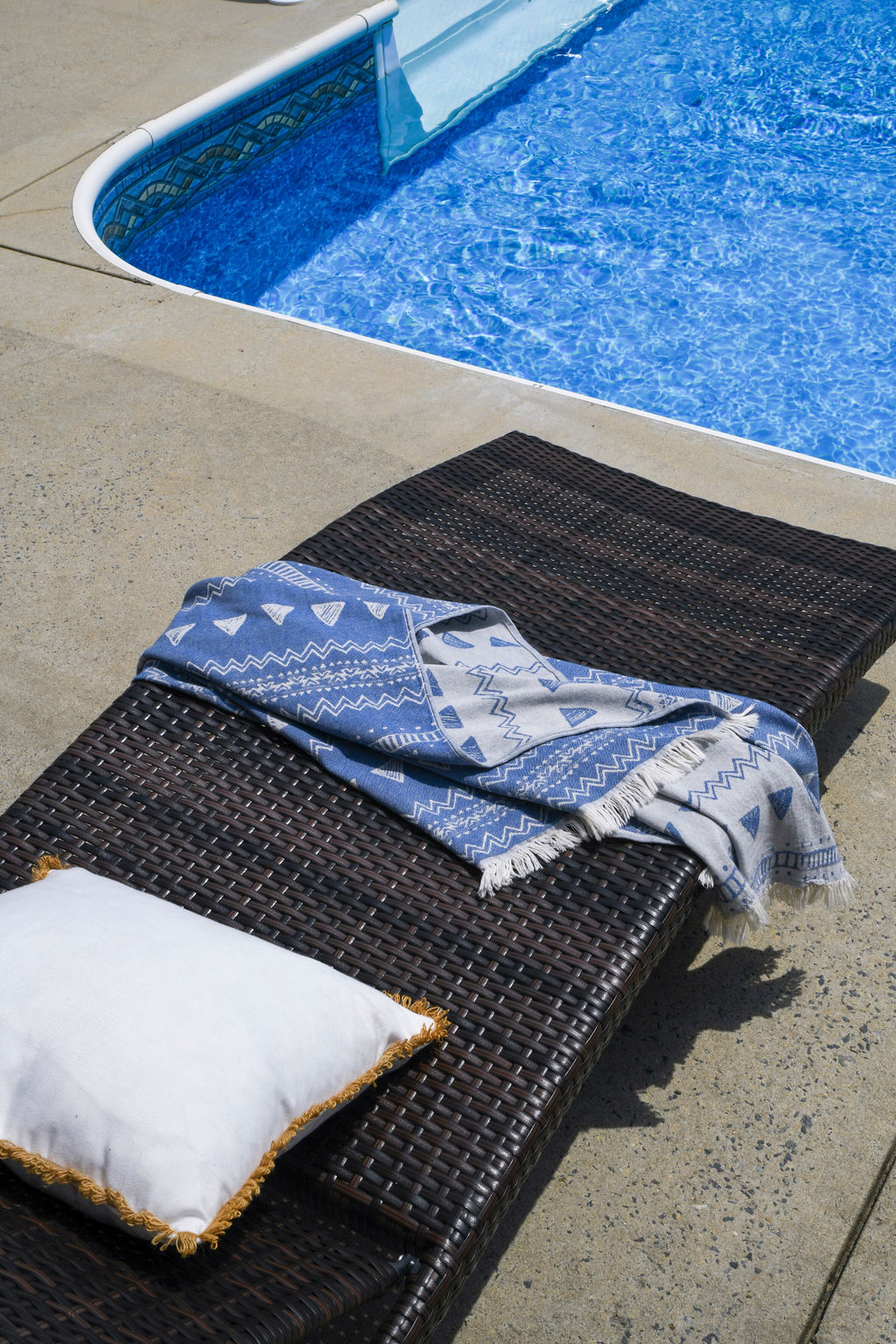 CHALKBOARD | PREMIUM BEACH TOWEL | DENIM