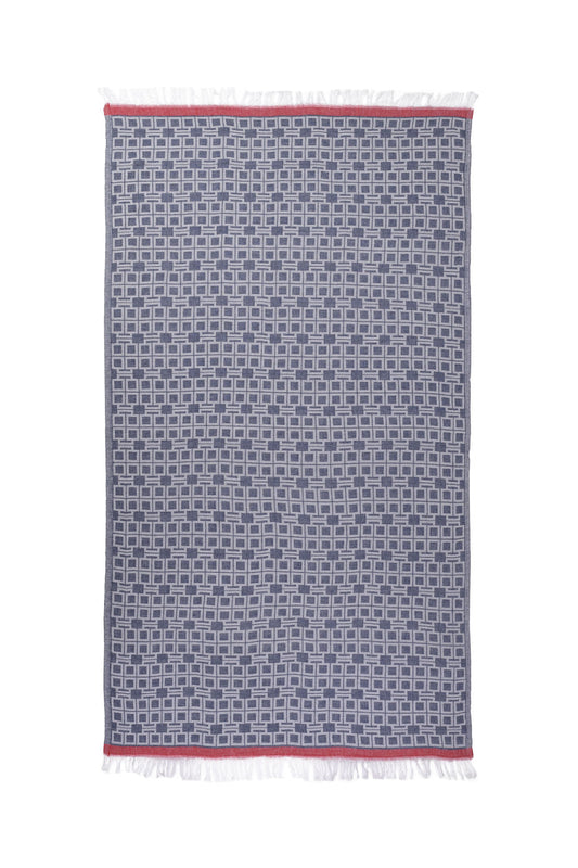 LEVENT | LUXURY BEACH TOWEL | NAVY - BLUE