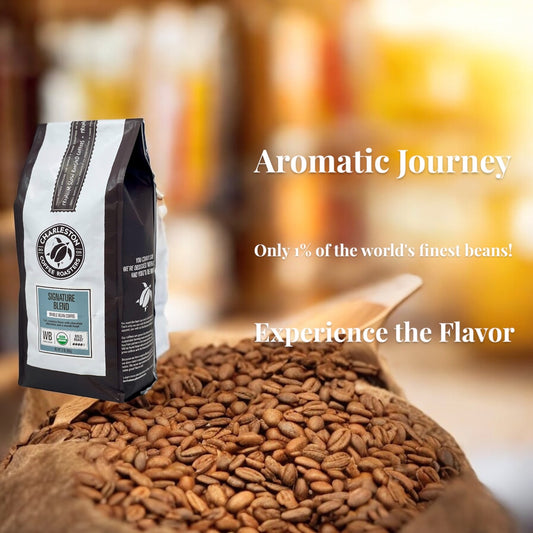 Charleston Coffee Roasters Signature Blend – Organic Whole Bean Coffee, Bold Roast (2lb Bag)