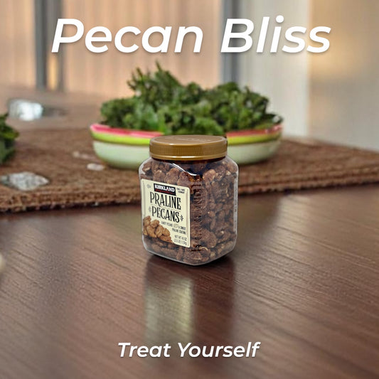 Kirkland Signature Praline Pecans 40 oz – Sweet Glazed Gourmet Snack in Resealable Jar