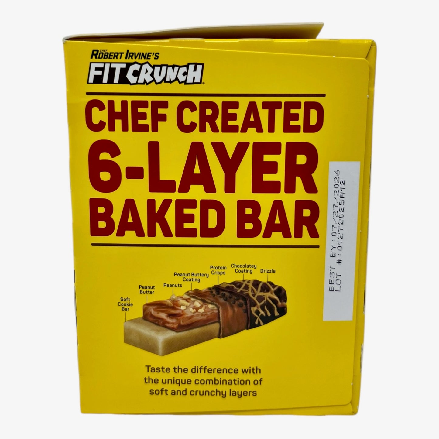 Robert Irvine's FITCRUNCH Chocolate Peanut Butter Protein Bars – 18 Count (1.62 oz each) | 16g Protein, Gluten-Free, Low Sugar