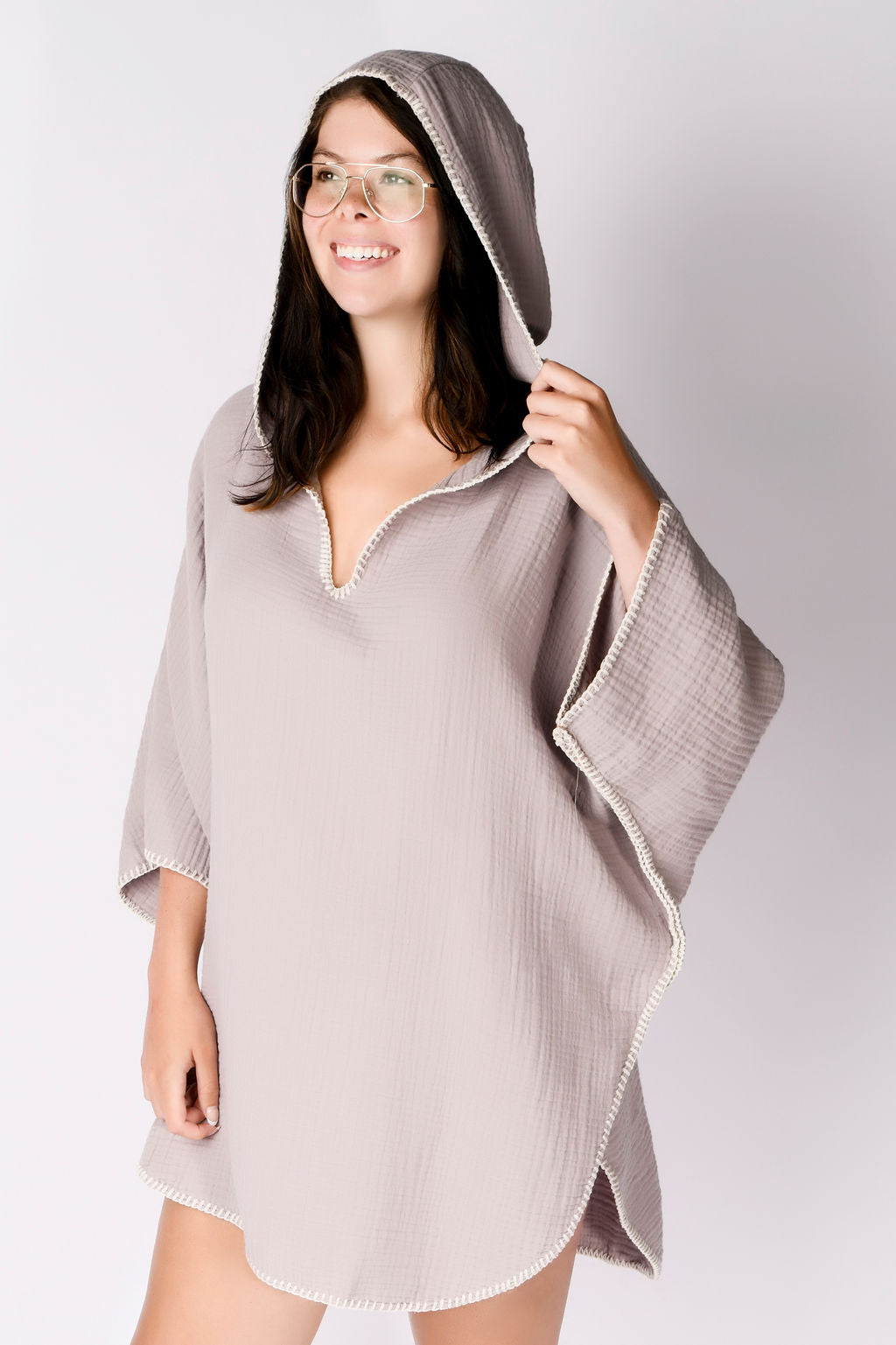 COCOON PONCHO | LILAC