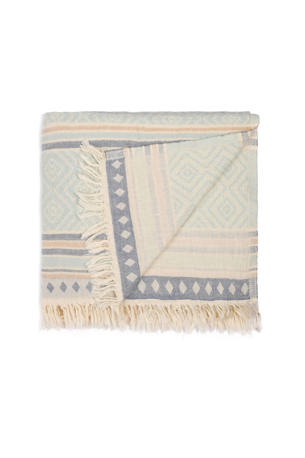 ETHNIC | LUXURY BEACH TOWEL | DIAMOND - MINT