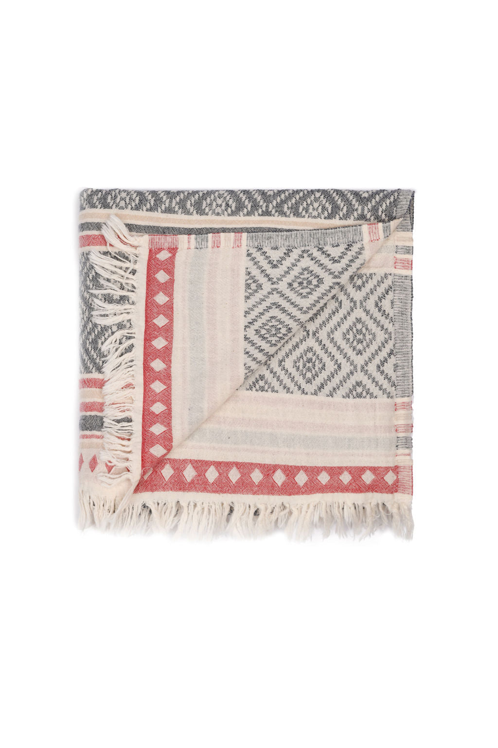 ETHNIC | LUXURY BEACH TOWEL | DIAMOND - NAVY