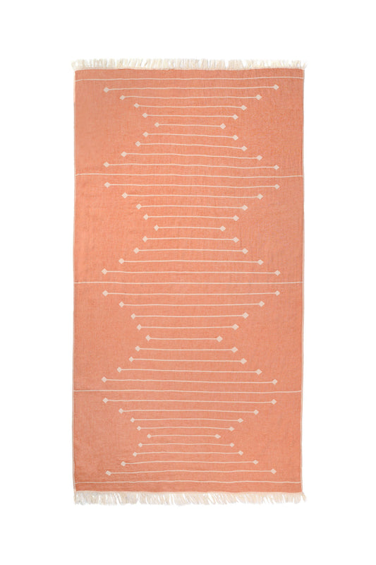 SOUTHWESTERN | LUXURY BEACH TOWEL | APRICOT