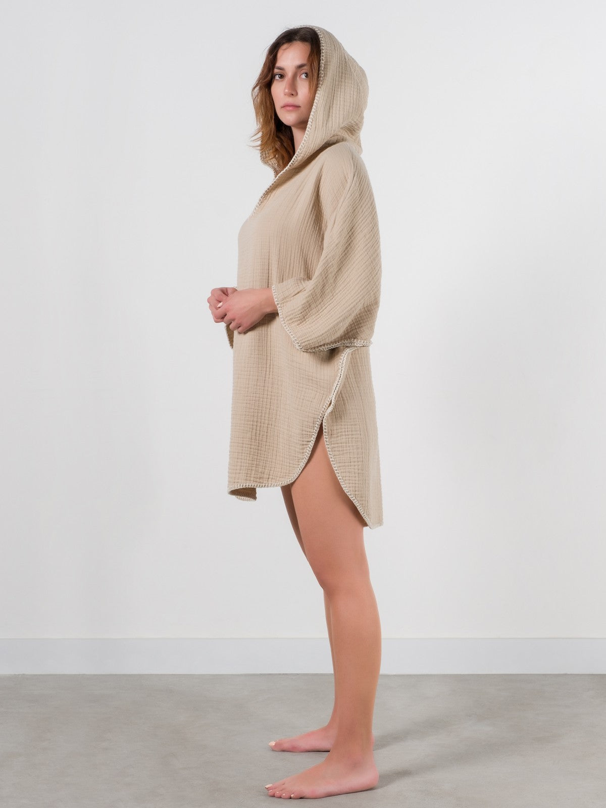 COCOON PONCHO | BEIGE