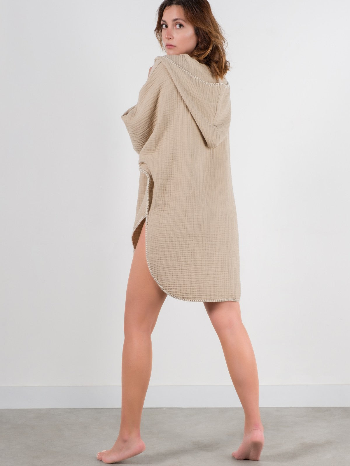 COCOON PONCHO | BEIGE