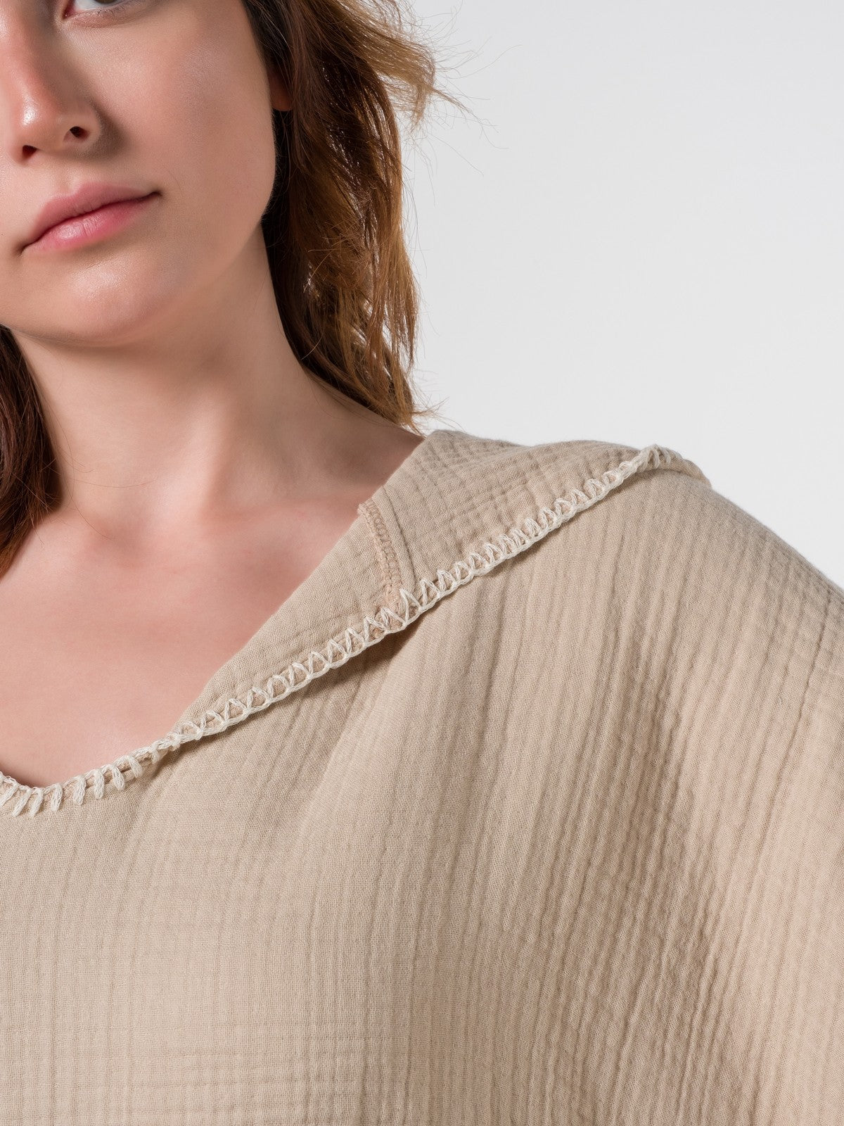 COCOON PONCHO | BEIGE