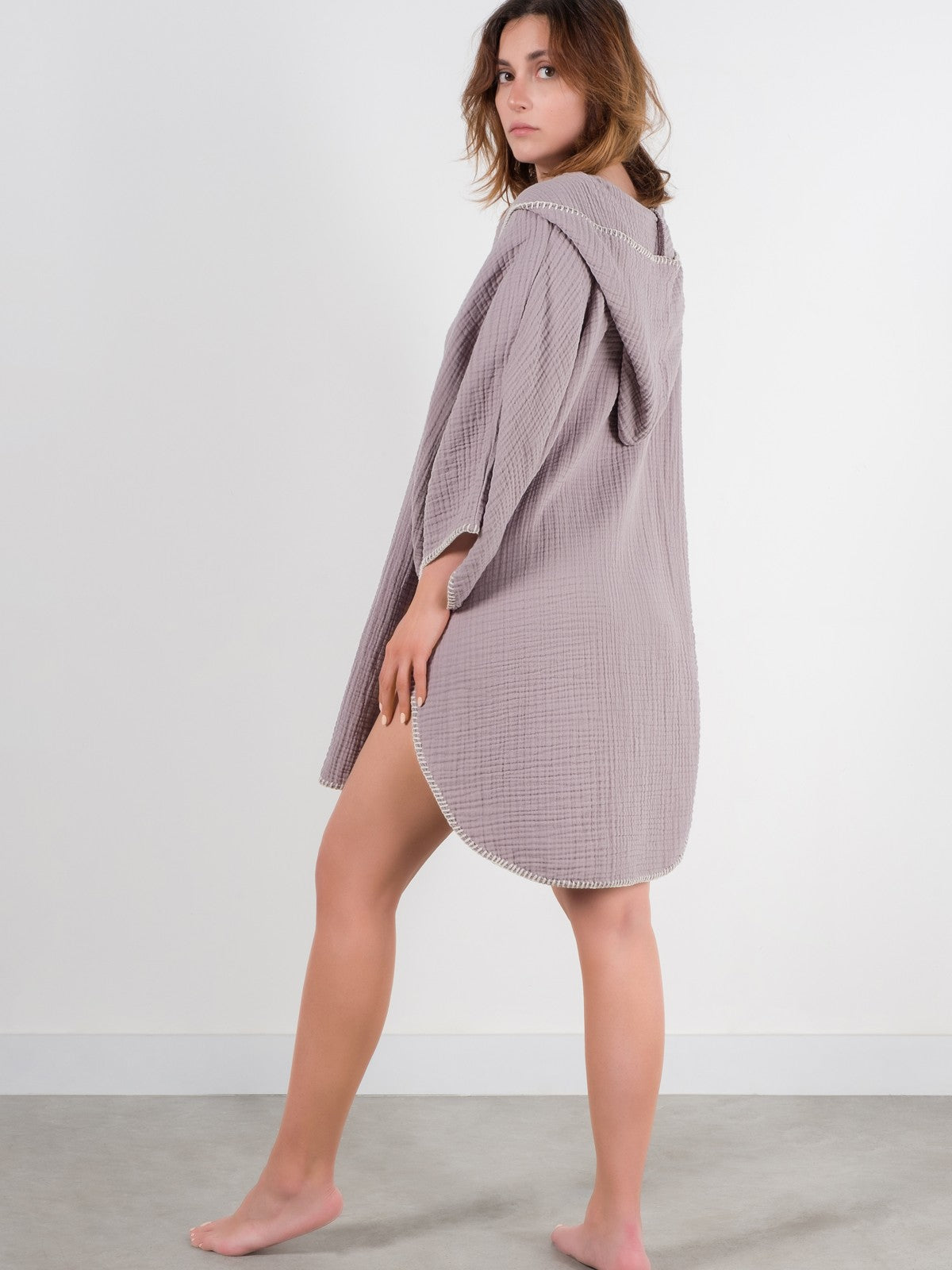 COCOON PONCHO | LILAC