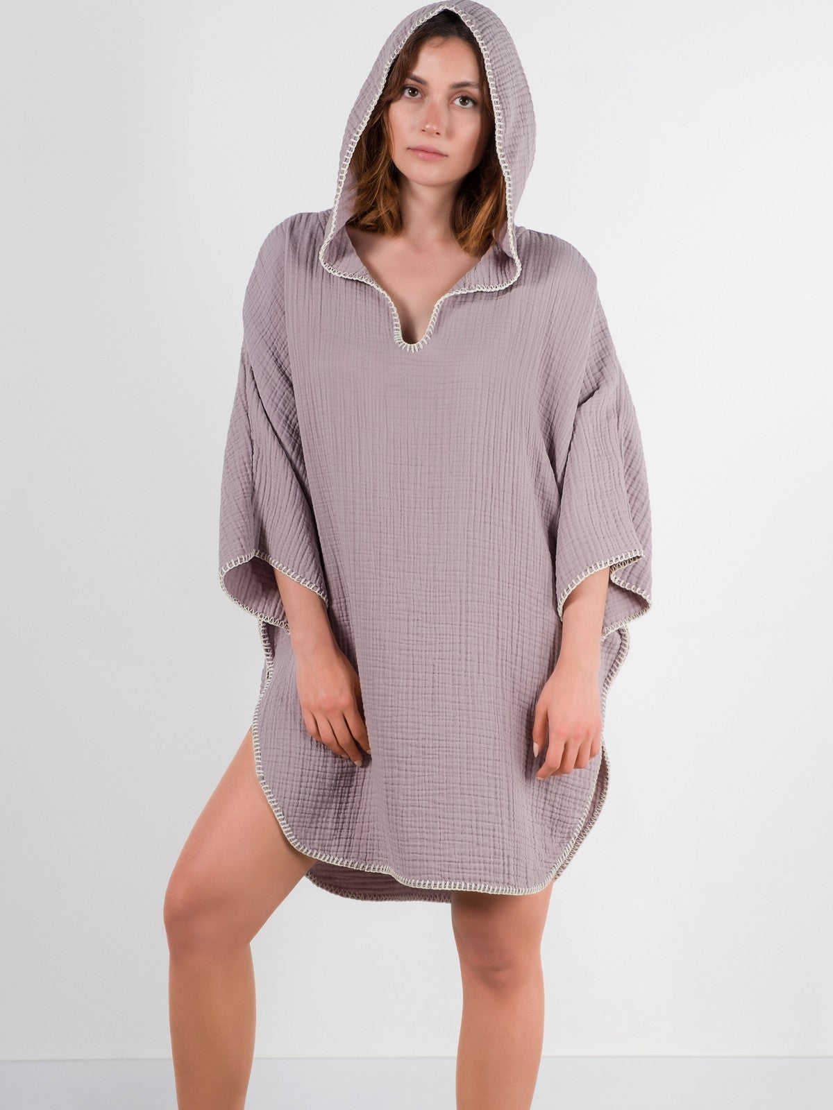 COCOON PONCHO | LILAC