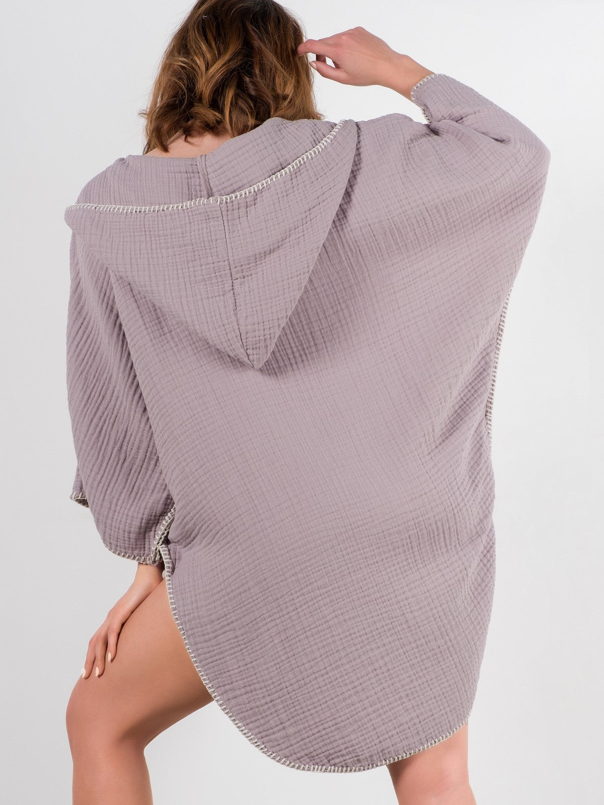 COCOON PONCHO | LILAC