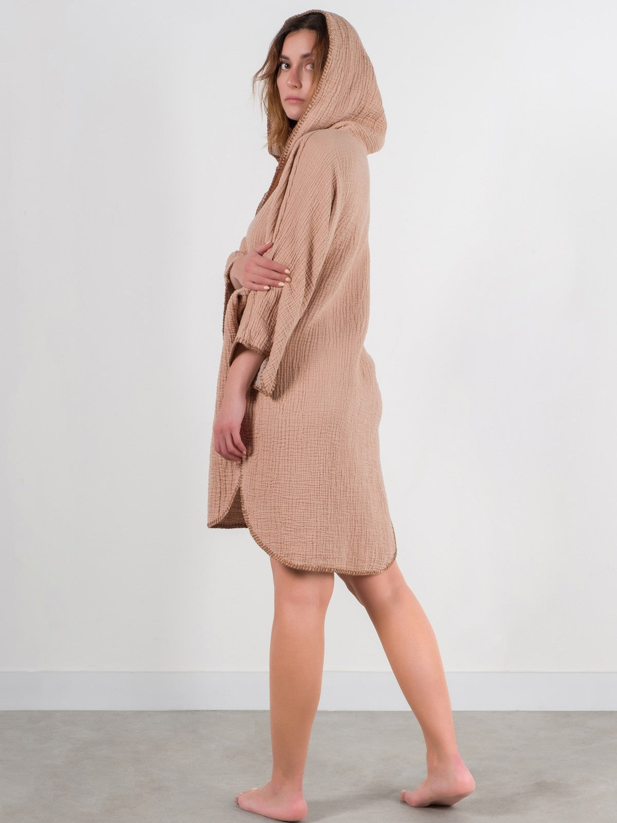 COCOON PONCHO | TAN