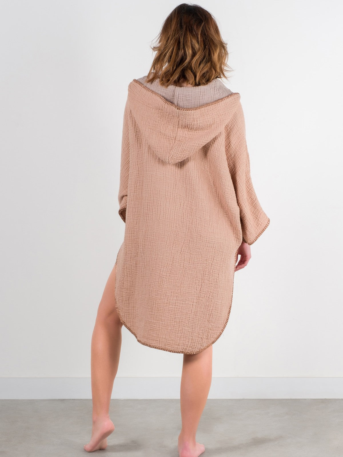 COCOON PONCHO | TAN