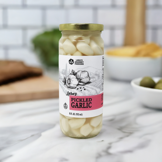 Lara's Pickled Garlic - 16 fl oz