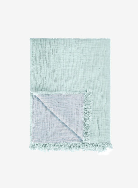 Riviera Luxury Throw Blanket | Sage - Light Blue