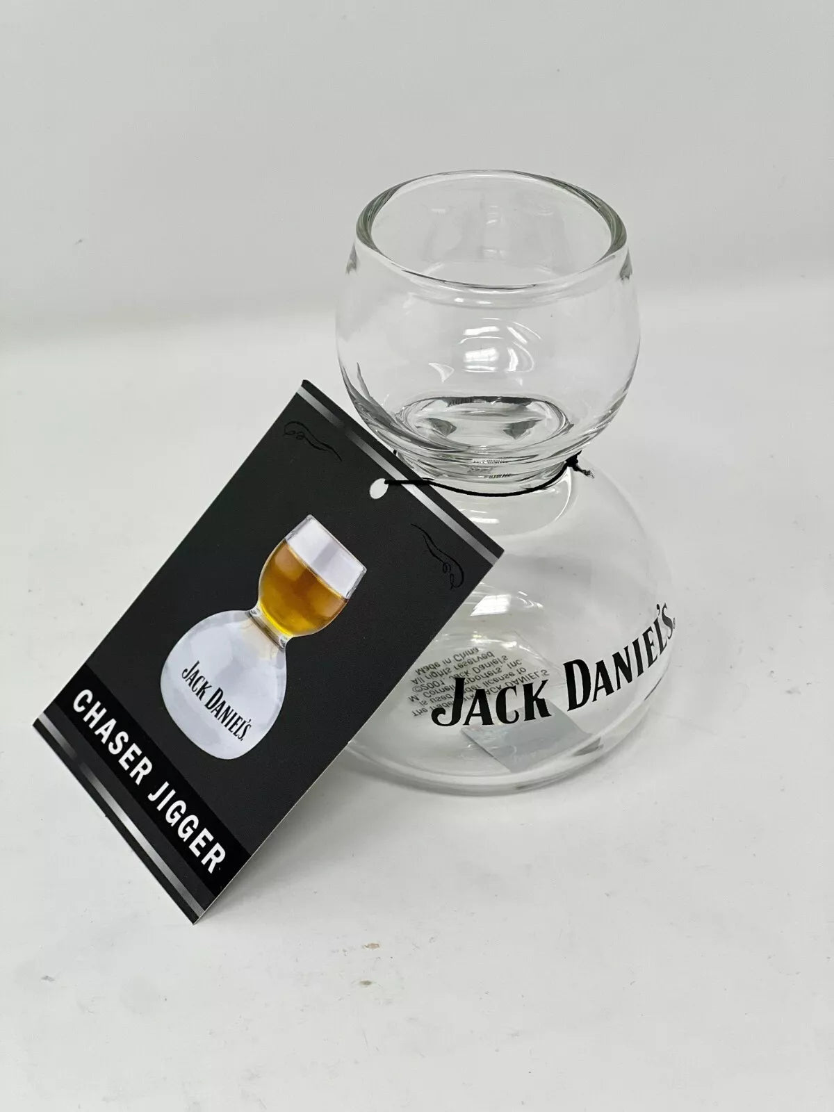 Jack Daniel's Whiskey on Water Chaser Jigger Shot Glass - Officially Licensed