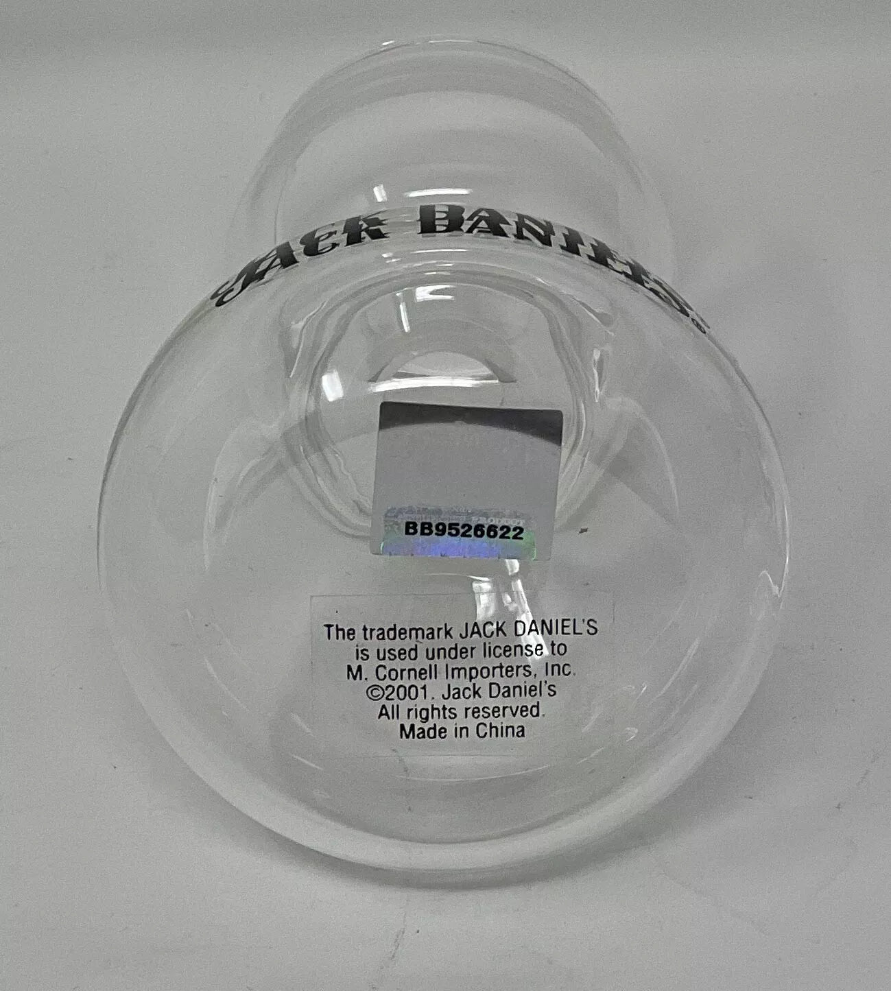 Jack Daniel's Whiskey on Water Chaser Jigger Shot Glass - Officially Licensed