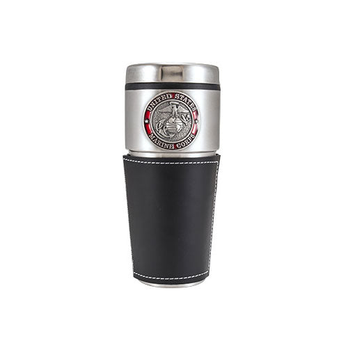 U.S. Marine Corps Badge Double Wall Tumbler - 16 oz