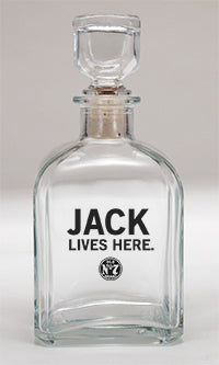 Jack Daniel's Jack Lives Here Glass Decanter
