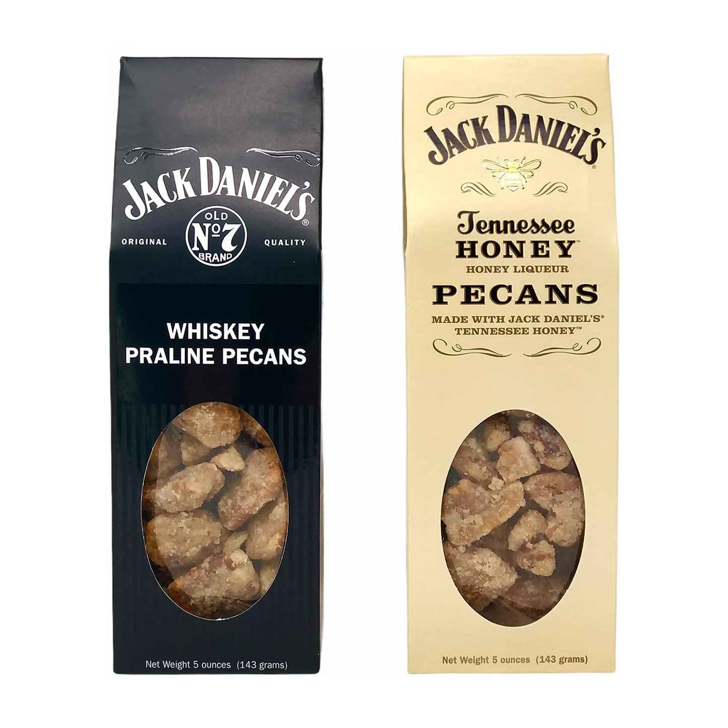 Jack Daniel's Whisky and Tennessee Honey Pecan Set - 5 oz x 2 pack