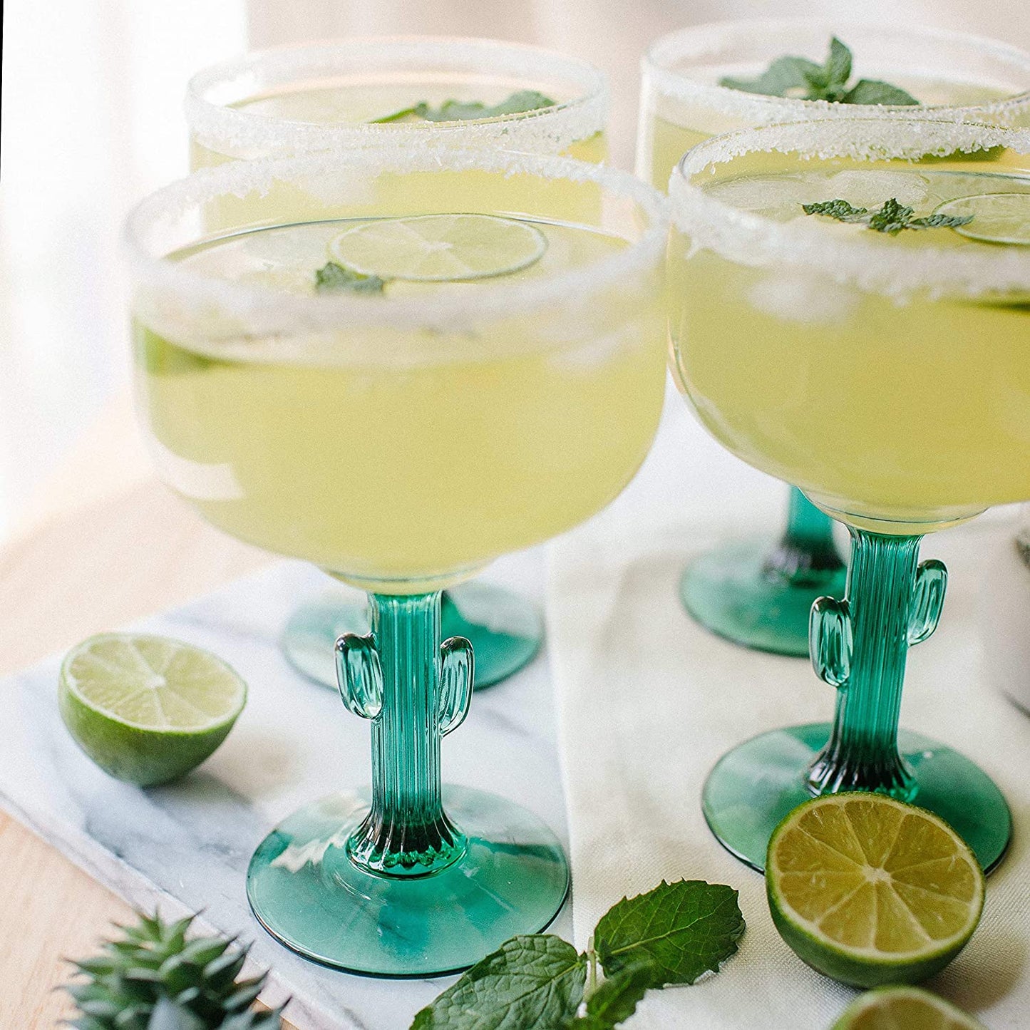 Libbey Cactus Margarita Glass with Juniper Stem
