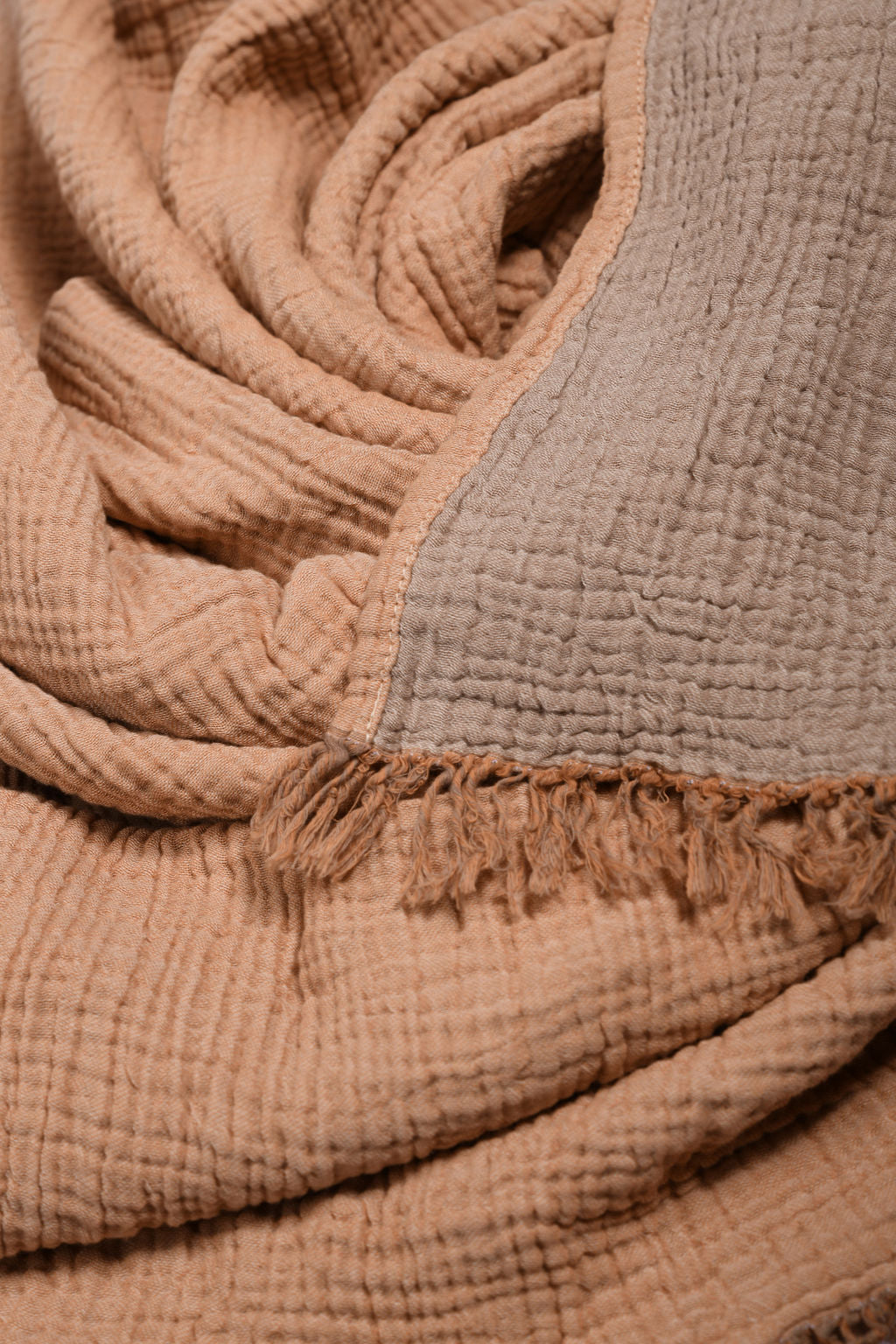 Riviera Luxury Throw Blanket | Apricot - Ginger Snap