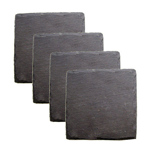 Country Home: Square Slate Coasters